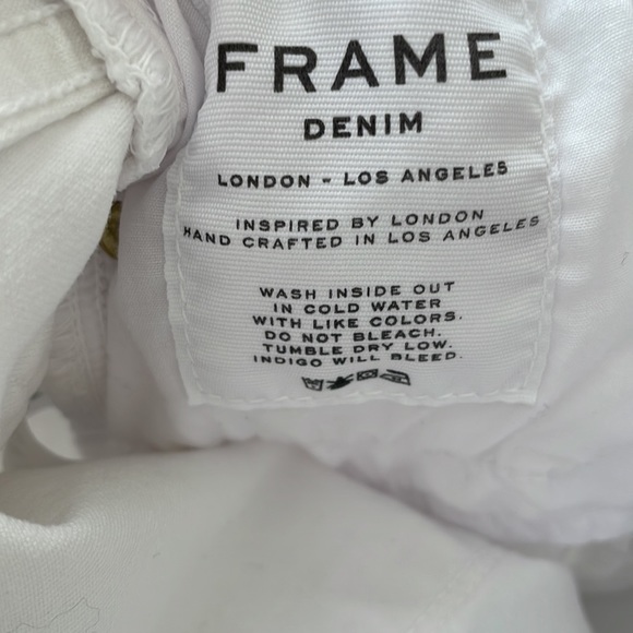 Frame distresses white jeans - Picture 4 of 8